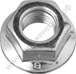 ЗУБР DIN 6923 кл. пр. 8, M14, гайка с фланцем, цинк, 5 кг (303630-14)