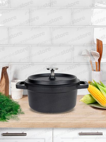 Кастрюля 1,5 л. Kamille KM 4450 серия FRANCE из литого алюминия с антипригарным покрытием