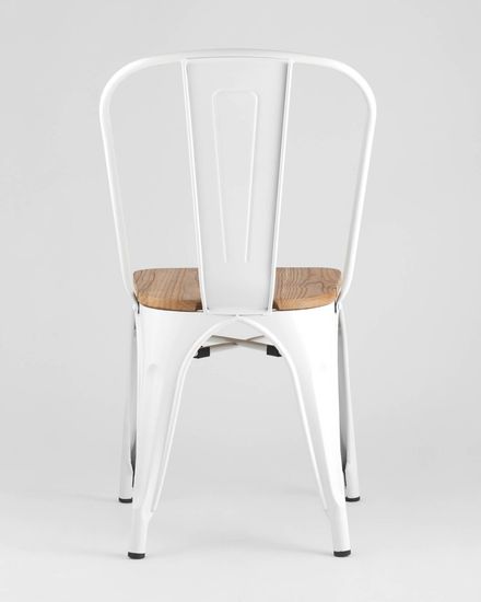 Стул TOLIX WOOD белый глянцевый