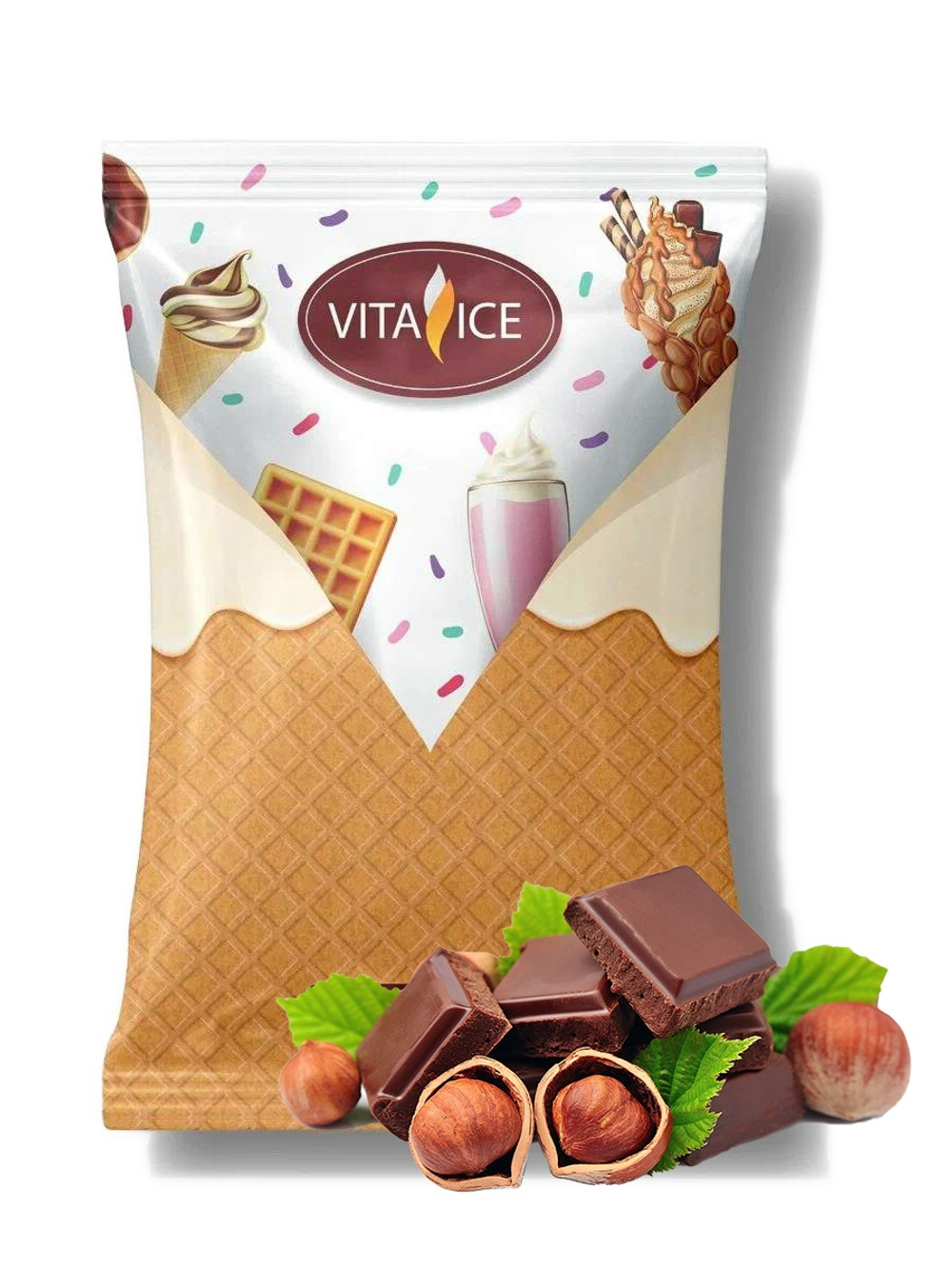 NDPrime"Vita Shake" Премиум со вкусом ШОКОЛАДНО-ОРЕХОВЫЙ (Смесь сухая для приготовления молочных коктейлей)