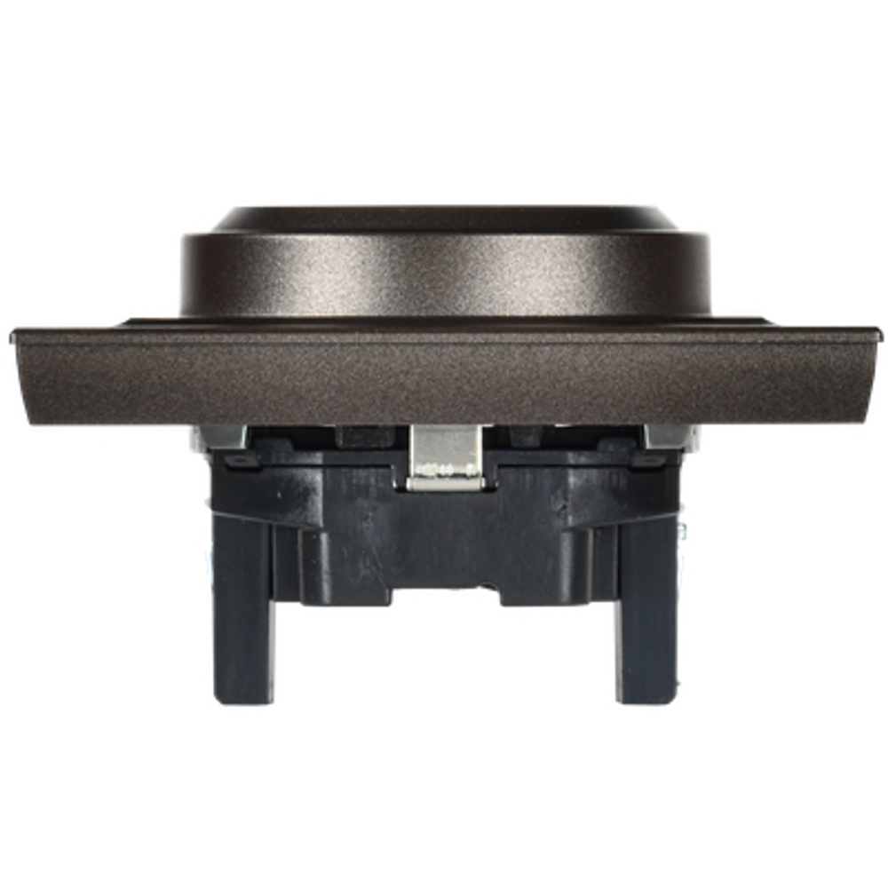 BRITE Розетка 2-местная с заземлением без защитных шторок 16А в сборе РС12-3-БрТБ темная бронза IEK