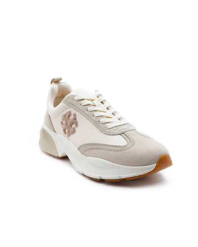 кожаные кроссовки good luck TORY BURCH - бежевый(83833)