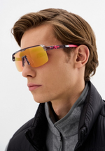 Спортивные очки с диоптриями HILX Inferno Shiny Crystal Light Grey / Pink Lens