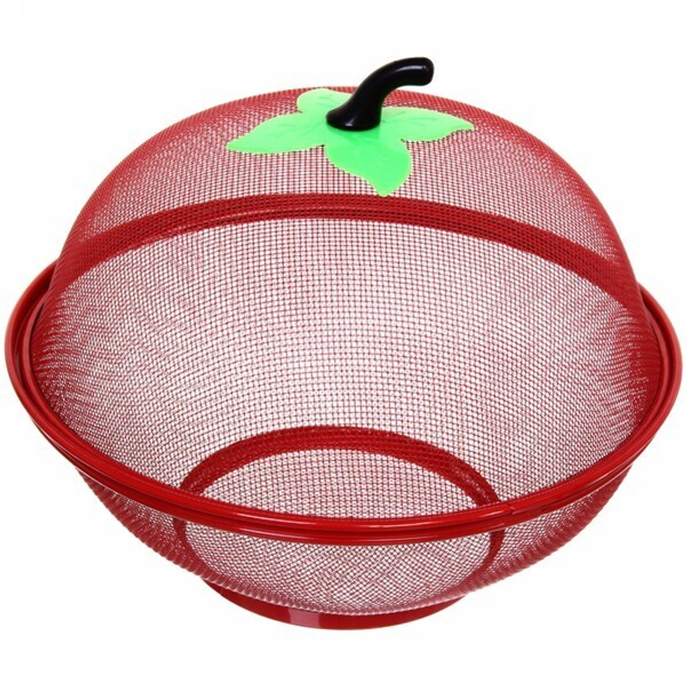 Фруктовница с крышкой «сеткой» 28см