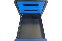 Верстак GWT-V1800BL3 Great Wolf - двухтумбовый, 5 ящиков, тумба с дверью, синий 1800x700мм