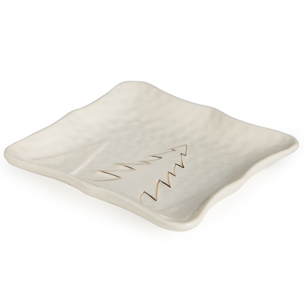 БЛЮДО СЕРВИРОВОЧНОЕ "НОВОГОДНЕЕ" 15,7*14,4*2,3 СМ