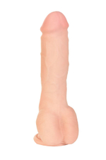 Телесный реалистичный вибратор-ротатор Ulric - 24 см. (Цвет: телесный)