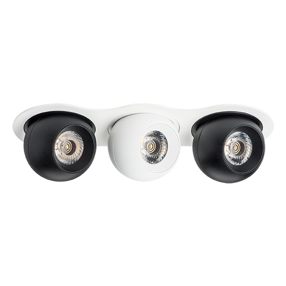 i636726272 Светильник INTERO LED 9W*3 850LM*3 24G БЕЛЫЙ/ЧЕРНЫЙ 3000K (217636+217072+217062+217072)