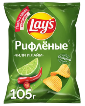 Чипсы LAYS ЧИЛЛИ ЛАЙМ 105гр
