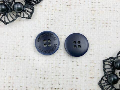 Пуговицы, d 1,8 см, 4 прокола, тёмно-синий