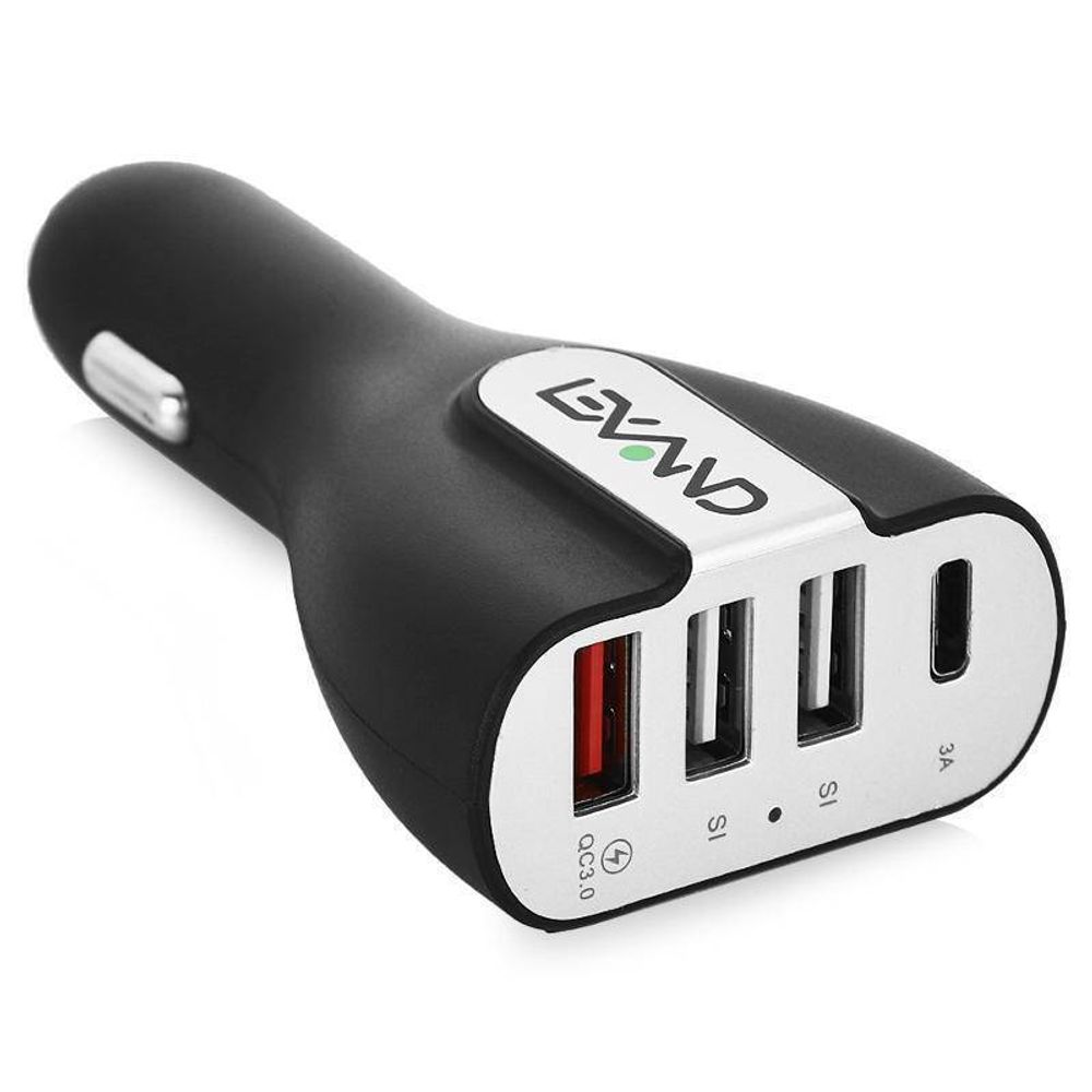 Lexand USB LP-4C (черный) азу с четырьмя портами  Автомобильное зарядное устройство