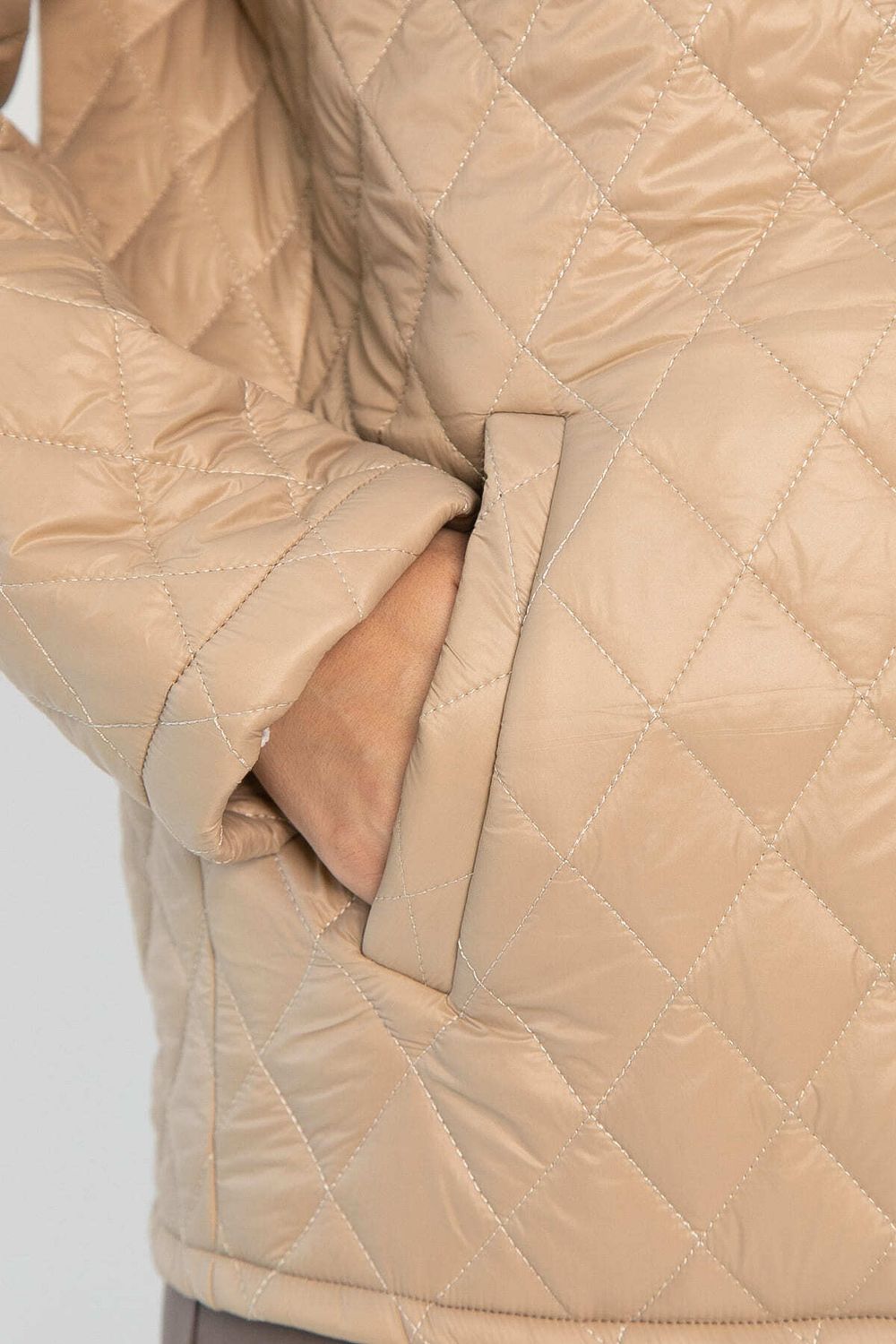 Куртка демисезонная стеганая (бежевая) Б14362-25М LT Collection