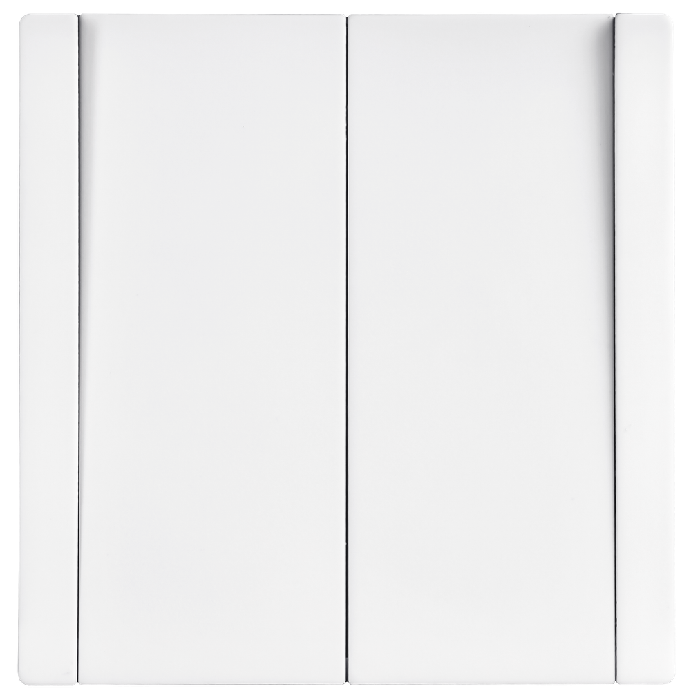 FORTE&PIANO Выключатель 2-клавишный 10А FP205M металл белый IEK