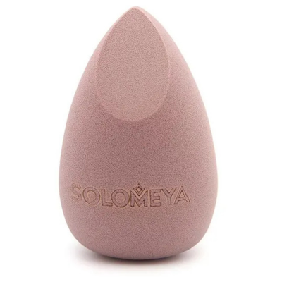 Solomeya Вытянутый спонж для макияжа с двойным срезом Серо-коричневый