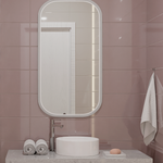 Плитка настенная Azori Brillo Malva 20.1x50.5 см 1.52 м² глянцевая цвет розовый