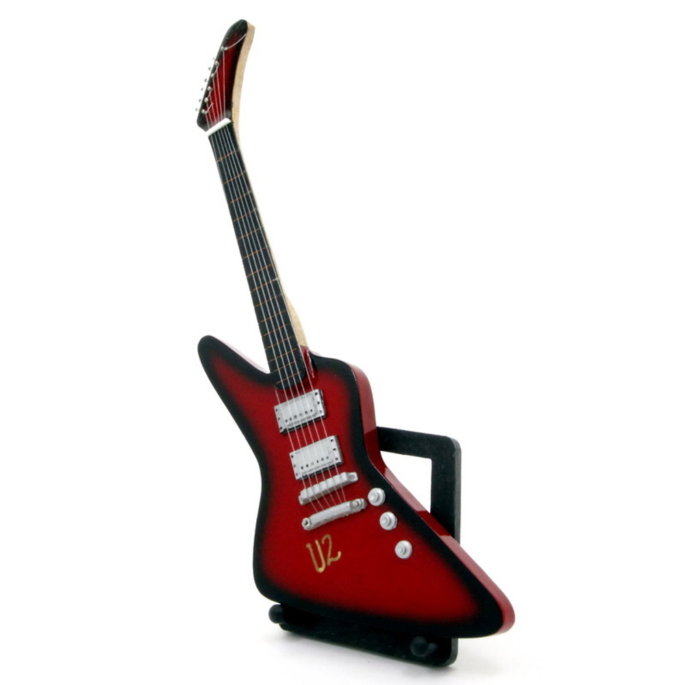 Гитара сувенирная U2 (красная)