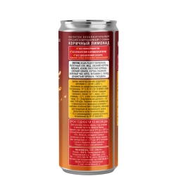 28SEEDS Real CINNAMON LIMONADE (Коричный лимонад) 330 мл — состав и пищевая ценность на этикетке банки
