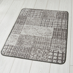 Коврик 70*100см Люксор Люкс Принт ворс 3 мм, серый (ассорти)