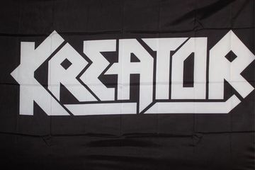 Флаг Kreator бел.надпись