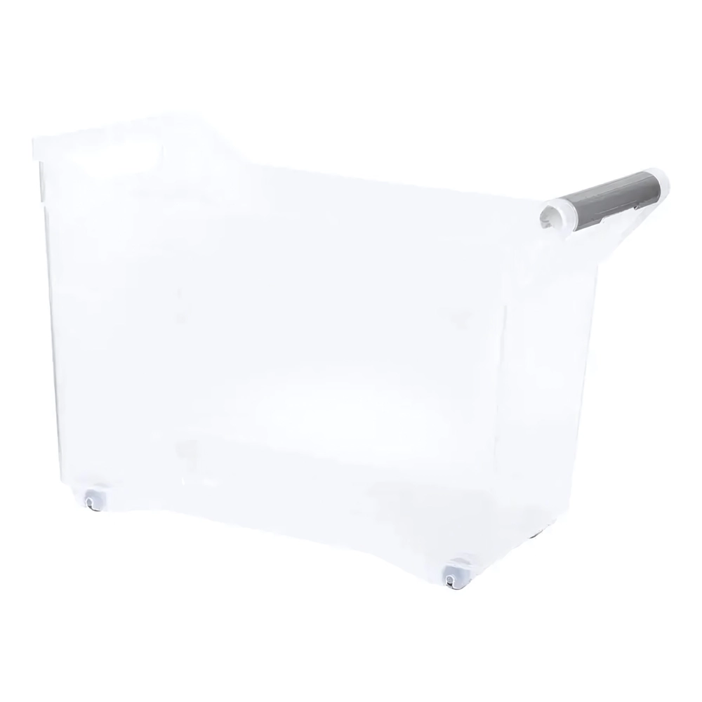 Органайзер с ручкой на колесах 10,5л прозрачный