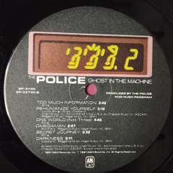 Винтажная виниловая пластинка LP The Police Ghost In The Machine (USA 1981)
