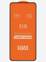 Защитное стекло Glass для Xiaomi Redmi Note 9T/21D полный клей, черная рамка