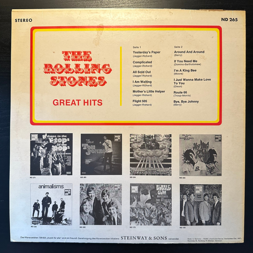 The Rolling Stones - Great Hits (Германия 1969г.)