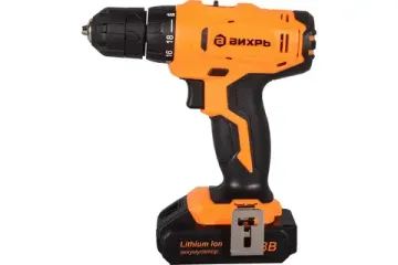 Аккумуляторный шуруповерт ВИХРЬ ДА-18Л-2КА