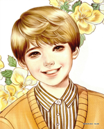 Boy's Love Letter. Coloring Book