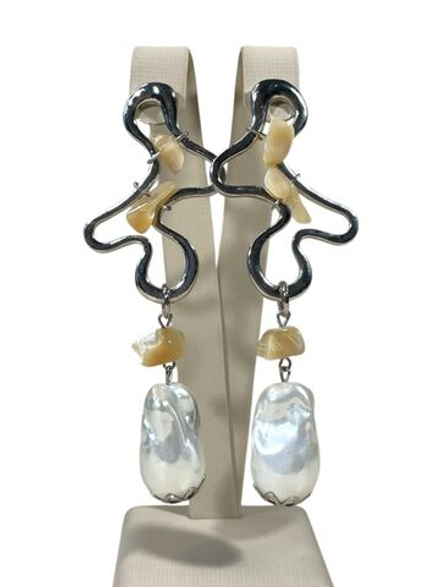 Серьги Морская история, Перламутр и Жемчуг