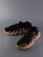 Кроссовки Изики детские - Yeezy boost- черно-коричневые