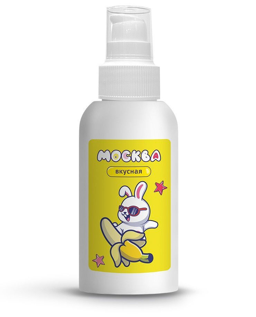 Универсальная смазка с ароматом банана "Москва Вкусная" - 100 мл.