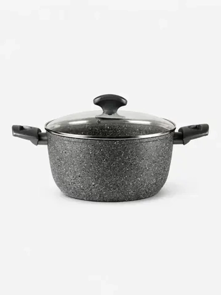 Кастрюля с крышкой TVS Mineralia Induction 24 см, 4,5 л