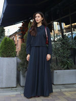 Юбка баллон из шерсти макси