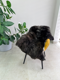 Шкура коврик меховой прикроватный овчина, 120х65 см.