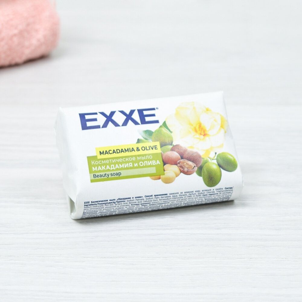 Мыло косметическое &quot;Макадамия и олива&quot; 90г, EXXE