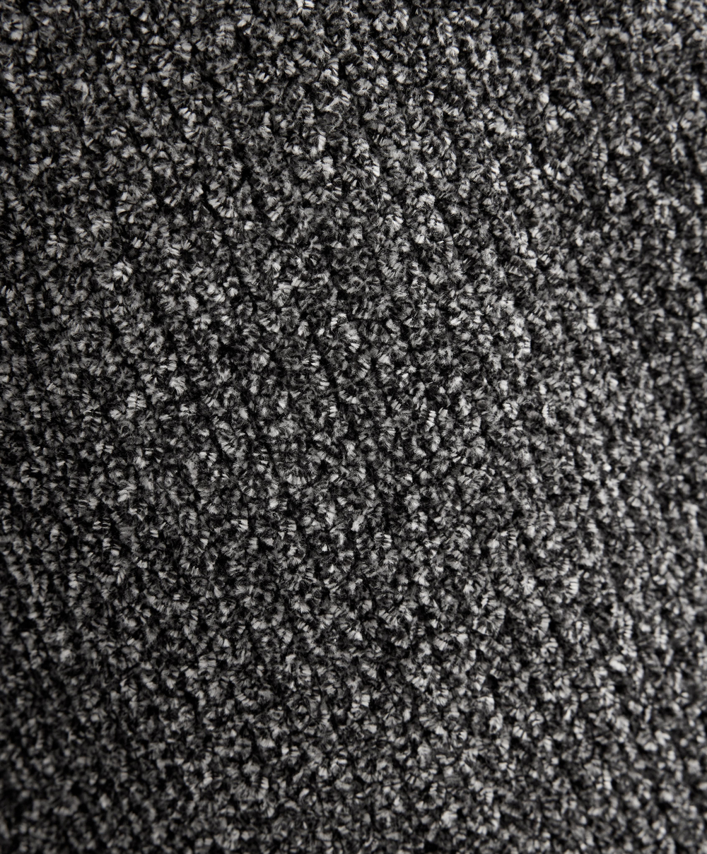 OYSHO Брюки клеш из вязаного трикотажа, черный