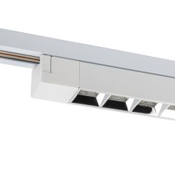 ULB-Q283 20W-4000K WHITE Светильник-прожектор светодиодный трековый. Линейный. 1600 Лм. Белый свет 4000К. Корпус белый. ТМ Volpe