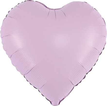 Шар (18''/46 см) Сердце, Сиреневый, Сатин, 1 шт. К214