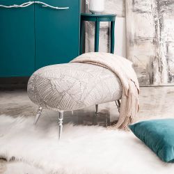 Банкетка Твинки Грей Серебро