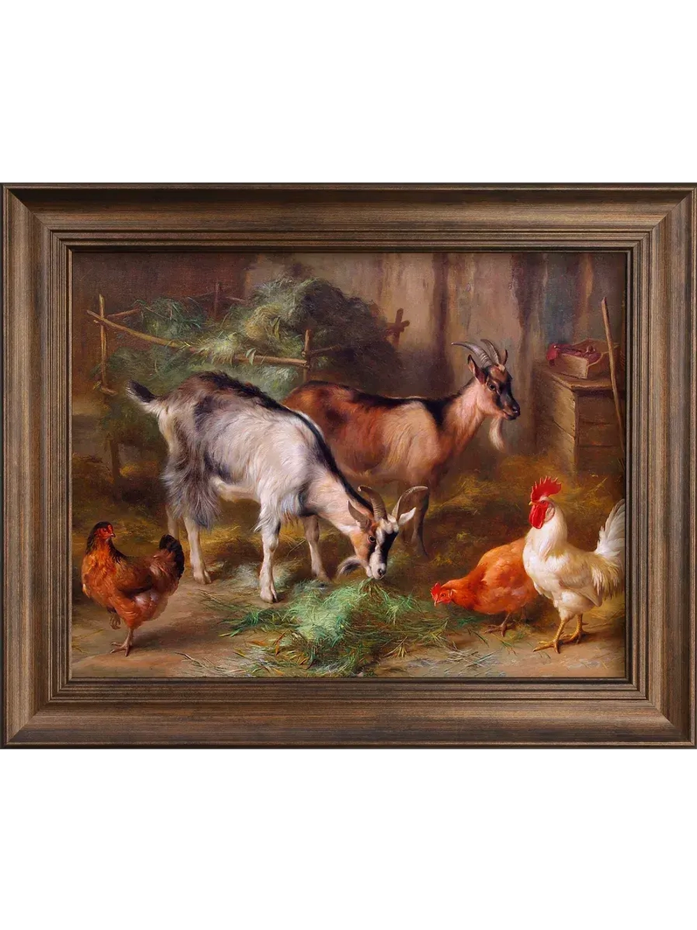 Картина интерьерная на холсте в раме 25*31 см