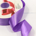 Лента Атласная 3,8см х 110м Полиэстер класс А (Фиолетовый)