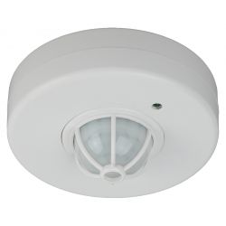 Датчик движения ЭРА MD 016 белый, макс. нагрузка 1200Вт, угол обзора 360гр, дальность 6м
