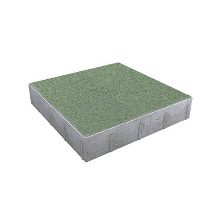 Тротуарная плитка КВАДРАТ 500х500 мм - Стандарт Зеленый В-30