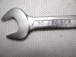 Ключ гаечный рожковый двухсторонний 30х32 FORCE 7543032
