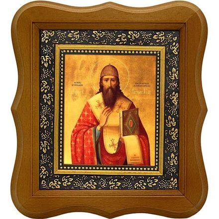 Кирилл Александрийский Святитель. Икона на холсте.