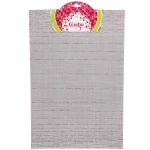 Салфетка на стол 30*45см плетеная, Строчка серая