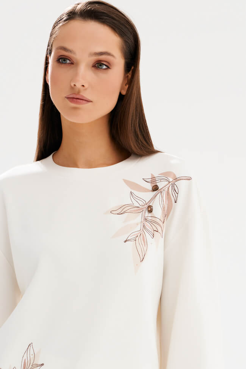 23604 Джемпер женский (молочный)