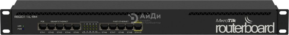 Маршрутизатор Mikrotik RB2011iL-RM