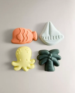 ZARA HOME НАБОР ДЕТСКИХ ПЛЯЖНЫХ ФОРМОЧЕК (4 ШТ.), РАЗНОЦВЕТНЫЙ